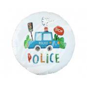 Balón fóliový 45 cm - policejní auto